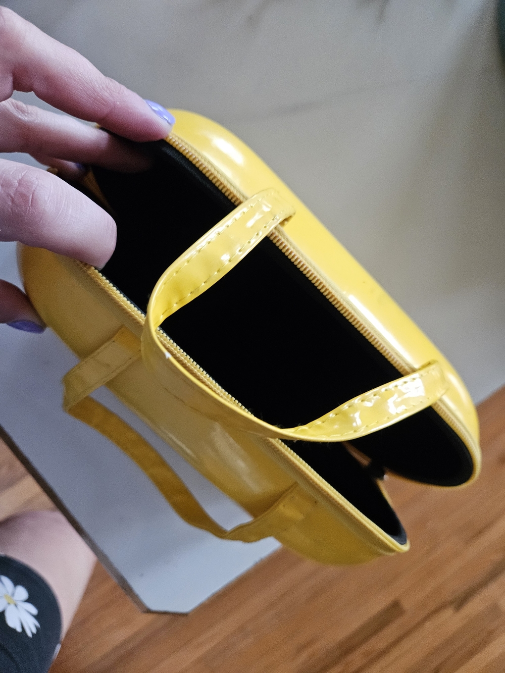 Yellow Smiley Face Mini Handbag - Picture 5 of 5